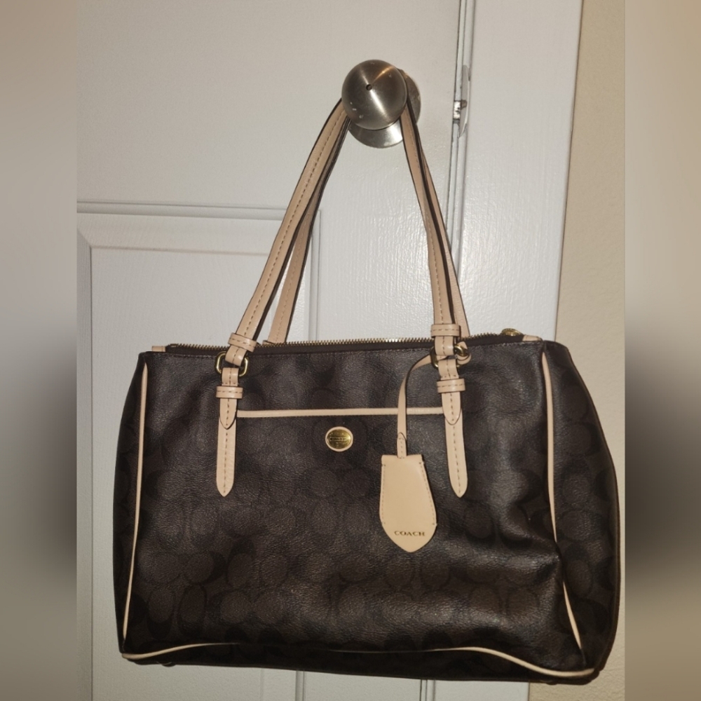 Coach leather Peyton tote